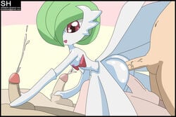 1girls 4boys anal anal_sex breasts cowgirl_position cum double_handjob double_penetration dress ejaculation elbow_gloves female female_on_top gang gardevoir girl_on_top gloves green_hair group handjob handjob_multitask happy humanoid love male masturbation mega-gardevoir mega_evolution mega_gardevoir multiple_boys multitasking on_top penetration penis pink_eyes plant pokémon_(species) pokemon pokemon_(species) pokemon_rse red_eyes ride riding sex shika-hina short_hair smile straight vaginal_penetration white_dress white_elbow_gloves white_gloves white_skin