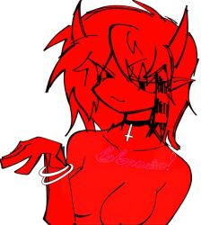 artist_request demon demon_girl demon_horns item_asylum red_body red_hair roblox roblox_game robloxian slut small_breasts source_request tagme unholy_dummy_(item_asylum)