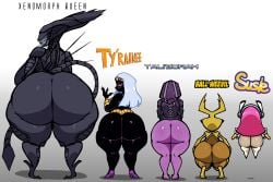 alien alien_girl alien_humanoid ass ball_weevil ben_10 ben_10_omniverse big_ass big_butt butt duck_dodgers female female_focus female_only huge_ass huge_butt kirby_(series) mass_effect nanodude78 queen_tyr'ahnee susie_(kirby) xenomorph xenomorph_queen