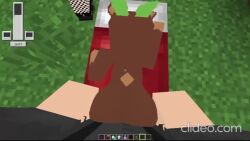 3d animated ass bia_prowell_(slipperyt) buttjob doggy_style minecraft moaning recording screencap sound tagme video