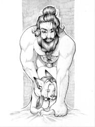 amphetamine_uwu_(artist) androgynous bartel beard bearded big_arms big_beard big_biceps big_boobs big_breasts big_hands big_male big_pecs big_penis braided_beard cat_ears cat_girl doggy_style dominant dominant_male domination enjoying enjoying_sex facial_hair female_penetrated from_above from_behind from_behind_position grabbing_arm hair_bun hairy hairy_arms hairy_chest hairy_male handsome human_male hunk interspecies interspecies_fuck interspecies_sex long_hair_male loving_it loving_sex male_human manly muscle muscular muscular_male neko pencil_(artwork) pleasured pleasured_face pleasured_female pleasured_male size_difference sketch smiling straight straight_sex sweat sweaty thick_penis traditional_art traditional_media traditional_media_(artwork) vaginal_insertion vaginal_penetration vaginal_sex veiny_penis