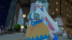 3d angela_flux_(kiseff) anthro big_breasts breasts cleavage female huge_breasts tagme thick_thighs wide_hips zer0264