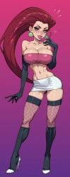 female female female_only jessie_(pokemon) paulinebabe pokemon