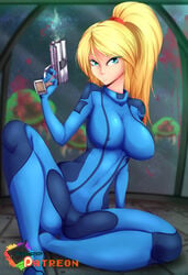 samus aran from metroid by rainbowscreen