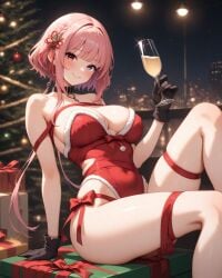 ai_generated christmas christmas_outfit essievt fanart tagme vtuber