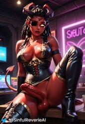 ai_generated balls futa_sans_pussy futanari horns intersex killi_(subverse) killision_(subverse) penis red_skin sinfulreverieai solo_futanari stable_diffusion subverse succubus yellow_eyes