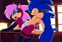 ai_generated ass blue_body breasts incest incest_(lore) magenta_fur male/female pink_hair sex sonia_the_hedgehog sonic_(series) sonic_the_hedgehog sonic_the_hedgehog_(series) sonic_underground sonic_x_sonia straight veiny_penis