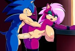 ai_generated ass blue_body breasts incest incest_(lore) magenta_fur male/female pink_hair sex sonia_the_hedgehog sonic_(series) sonic_the_hedgehog sonic_the_hedgehog_(series) sonic_underground sonic_x_sonia straight veiny_penis