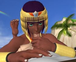 1boy 1boy1girl 1girls 3d beach beach_background blowjob blowjob_face blowjob_gesture blowjob_in_the_pose blowjob_pov feet feet_up foot_fetish grabbing_penis menat_(street_fighter) mlgdoe oc penis penis_in_mouth pleasured street_fighter street_fighter_v sucking sucking_penis white_body white_male white_male_black_female white_skin xnalara