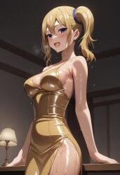 ai_generated big_ass big_breasts blonde_hair hayasaka_ai kaguya-sama_wa_kokurasetai_~tensai-tachi_no_renai_zunousen~ oiled ryuuziken01