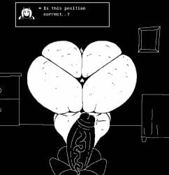 1girls huge_ass monochrome tagme toriel undertale voluptuous