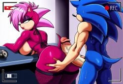 ai_generated ass blue_body breasts incest incest_(lore) magenta_fur male/female pink_hair sex sonia_the_hedgehog sonic_(series) sonic_the_hedgehog sonic_the_hedgehog_(series) sonic_underground sonic_x_sonia straight veiny_penis