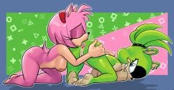 2024 2girls 5_toes absurd_res afrosoricid amy_rose anal anilingus anthro anus ass biped black_nose blue_eyes breasts closed_eyes digital_media_(artwork) duo eulipotyphlan eyelashes feet female female/female fingers genitals green_fur green_hair hedgehog hi_res humanoid_feet idw_publishing mammal mobian_(species) oral pink_fur pink_hair plantigrade pussy rimming sega sex sin-sational soles sonic_(series) sonic_the_hedgehog_(comics) sonic_the_hedgehog_(idw) sonic_the_hedgehog_(series) surge_the_tenrec tail tenrec toes yuri