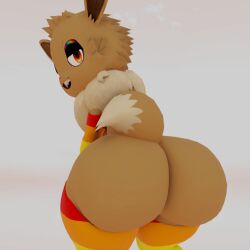 3d 3d_animation animated anthro anthrofied arm_warmers armwear ass bad_anatomy bedroom_eyes big_butt clothing digital_media_(artwork) dunciflipz_(artist) eevee felix_(dunciflipz) furry generation_1_pokemon legwear male narrowed_eyes nintendo pokemon pokemon_(species) pokemorph seductive solo stockings tail tail_motion tail_whip twerking