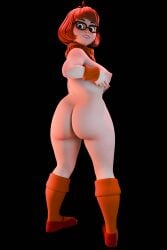 1female 3d 3d_model ass big_ass big_breasts big_butt big_buttocks big_nipples black_background black_glasses blender blender_eevee breasts brown_eyes cartoon_network chubby chubby_female cute fat_ass female female_focus female_only flats freckles freckles_on_ass freckles_on_breasts freckles_on_face freckles_on_shoulders full_body glasses hanna-barbera kneehighs large_breasts looking_at_viewer looking_back lx_art mary_janes naked naked_female nipples nude nude_female orange_socks pussy red_hair red_shoes render scarf scooby-doo shoes short_hair smile socks solo solo_female solo_focus velma_dinkley warner_brothers