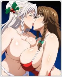 2girls 2milfs 2women ai_generated christmas daughter-in-law female grayfia_lucifuge high_school_dxd in-lawcest lesbian_couple lesbian_kiss lesbian_sex lovers mother-in-law mother-in-law_and_daughter-in-law sapphic venelana_gremory yuri