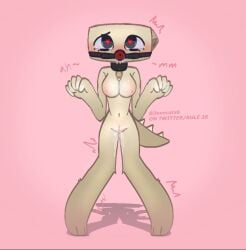 adult_toy adult_toy_inside_mouth breasts crying_with_eyes_open cum cum_inside_pussy cum_on_hands dandys_world dinosaur_girl dinosaur_tail drooling fossil grape hearts_in_eyes in_love kawaii_pose looking_up pink_background sex shelly_dandysworls trembling_body twitter_ilovecatz6 vagina