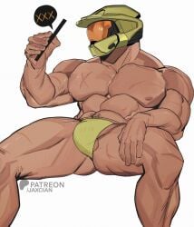 hairy jaxcian master_chief naked talking_to_another underwear