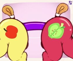 anal anal_sex animated ass ass_to_ass balls big_butt big_macintosh_(mlp) bouncing_butt braeburn_(mlp) cutie_mark dildo dildo_in_ass dildo_insertion double_dildo duo earth_pony equid equine femboy feral friendship_is_magic fur genitals hasbro horse male male/male mammal messy my_little_pony object_in_ass penetration pony pony_dreaming red_body red_fur sex_toy sex_toy_in_ass sex_toy_insertion short_playtime side_view sound sound_warning tagme tail tail_wraps video video wraps yellow_body yellow_fur yellow_tail