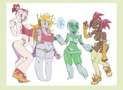 4girls aya_(green_lantern) cave_story curly_brace dc_comics jenny_wakeman my_life_as_a_teenage_robot pennicandies sari_sumdac tagme transformers transformers_animated xj-9