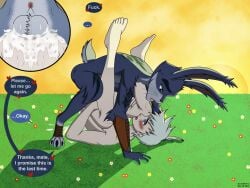 3:4 anal anal_sex anthro anthro_penetrating anthro_penetrating_human anus ass balls balls_deep blue_body blue_eyes blue_fur blush bodily_fluids body_hair bunnymund cum cum_in_ass cum_inside digital_media_(artwork) dreamworks duo dustin_c e._aster_bunnymund easter easter_bunny english_text erection fur gay gay_sex genital_fluids genitals green_eyes hair hairy_balls hi_res holidays human human_on_anthro human_penetrated humanoid_genitalia humanoid_penis interspecies jack_frost_(rise_of_the_guardians) jack_frost_(rotg) lagomorph leporid male male/male male_penetrated male_penetrating male_penetrating_male mammal motion_lines nude onomatopoeia open_mouth orgasm penetration penile penile_penetration penis penis_in_ass rabbit rise_of_the_guardians sex shaking_orgasm simple_background sound_effects sunset tail text tongue white_hair