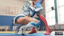 3d animated bewyx big_breasts blonde_hair blowjob deepthroat emma_frost emma_frost_(marvel_rivals) marvel marvel_rivals tagme video