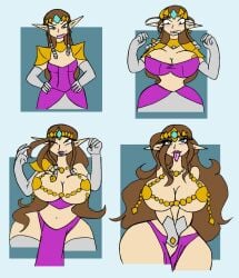 bimbo bimbofication brain_drain breast_expansion breasts_out da-fuze iq_loss princess_zelda the_legend_of_zelda twilight_princess zelda_(twilight_princess)