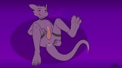 16:9 anthro anus blush bodily_fluids breath claws cum cum_in_ass cum_in_penis cum_in_tail cum_inside e erection feet genital_fluids genitals gradient_background hi_res hindpaw horn kobold komododrogon looking_at_viewer lying male on_back paws penis scalie simple_background slit_penis smile solo spread_anus spreading tail tail_anus thick_tail widescreen zephyr_(komododrogon)