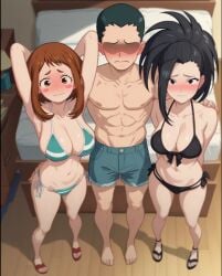 , 1girls ai_generated boku_no_hero_academia female female_focus female_only my_hero_academia ochako_uraraka solo solo_female solo_focus yaoyorozu_momo