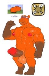 anthro athletic athletic_anthro athletic_male balls ballsack bara big_nipples big_penis brown_body brown_fur capybara erect_nipples erection fur furry furry_only furrz gay genderswap_(ftm) humanoid humanoid_penis i_hate_my_life i_wanna_die looking_at_viewer male mammal naked naked_male navel nipples nude nude_male pecs penis red_nipples reference_image rule_63 seductive seductive_smile simple_background smile solo solo_focus solo_male standing sweat sweating the_battle_cats video_games white_background