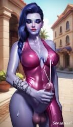 1futa ai_assisted ai_generated animated autobukkake autofacial big_breasts breasts cleavage cock cum cum_on_breasts cum_on_own_face cum_on_self cumming cumshot dick dickgirl dress facial female futa_focus futa_only futanari glamour huge_cock huge_cumshot intersex jerking large_breasts masturbation outdoors overwatch overwatch_2 penis purple_hair purple_skin red_dress sensanari solo solo_futa tagme tattoo tattooed_arm uncensored video watermark widowmaker