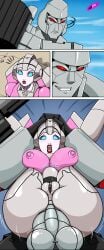 anal anal_insertion anal_penetration anal_rape anal_sex arcee arcee_(g1) big_ass big_boobs big_booty big_breasts big_butt big_cock big_dick big_penis big_tits blue_eyes blush blushing blushing_female bulging_belly bulging_penis chrome_skin cleavage cock_bulge comic_strip fat_ass fat_boobs fat_booty fat_breasts fat_butt fat_cock fat_dick fat_penis fat_tits full_nelson full_nelson_(legs_held) full_nelson_anal full_nelson_position gray_skin grey_skin hands_behind_head henpie huge_ass huge_balls huge_boobs huge_booty huge_breasts huge_butt huge_cock huge_dick huge_nipples huge_penis huge_thighs huge_tits hulk_meme instant_loss legs_apart legs_over_head legs_spread legs_up megatron metallic_body metallic_skin pink_skin pussy raped_by_enemy red_eyes red_lips red_lipstick robot_dick robot_girl robot_penis shocked shocked_expression silver_skin smirk smirking smirking_at_partner stomach_bulge thick thick_thighs transformers visible_nipples visible_pussy
