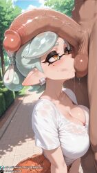 1girls ai_generated big_breasts big_penis blowjob breasts casual clothed clothed_female clothed_sex clothing dark-skinned_male dark_skin dreamyan_ai fellatio hi_res high_quality high_resolution highres huge_breasts huge_cock inkling inkling_girl interracial interracial_sex marie_(splatoon) oral oral_sex penis_on_head pointy_ears pose shorts shortstack splatoon sucking sucking_balls thick_ass thick_thighs thighs uncensored white_skin yellow_eyes