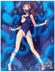 1girls 2016 areola bangs belly_bulge blue_eyes blue_tentacles bondage breasts breasts_out brown_hair clothed clothed_sex clothing exposed_breasts female femsub june_(uw-fnarfnar) long_hair nipples one-piece_swimsuit one_breast_out penetration ponytail pussy restrained restrained_by_tentacles sex skajrzombie solo solo_focus spread_legs stomach_bulge swimsuit swimsuit_aside tentacle tentacle_in_pussy tentacle_sex tentacles_around_arms tentacles_around_legs thighs tied_hair torn_clothes torn_swimsuit translucent_tentacles underwater vaginal_penetration water water_tentacle water_tentacles waterbending