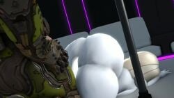 3d animated armored_male ass blonde_hair breasts charlie_morningstar_(hazbin_hotel) crossover cum cum_inside cumming_in_ass doom doom_slayer_(doom) female fucked_from_behind hazbin_hotel heart-shaped_pupils huge_ass huge_breasts huge_cock hyper_ass hyper_breasts ironhawk licking_penis longer_than_30_seconds masculine music pleasure_face sfm sound straight tagme titjob twerking video