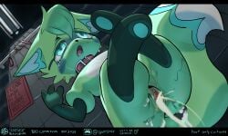 5:3 after_rape after_sex asphyxiation bodily_fluids chikn_nuggit choking crying cum cum_inside death domestic_cat dying dying_eyes english_text felid feline felis female_death forced genital_fluids grimdark guiltstar kidnapping mammal rape sex slushi_(chikn_nuggit) snuff solo tears text vaginal_penetration