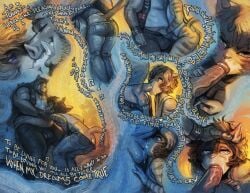 alternative_fashion anthro balls beard black_eye_(injury) bleats blowing_smoke bottomless bottomless_anthro bottomless_male bottomwear bruised bulge burnside_(bleats) closed_eyes clothed clothing comic denim denim_bottomwear denim_clothing denim_topwear denim_vest domestic_cat duo english_text erection facial_hair felid feline felis fellatio femboy fur genitals half-closed_eyes hi_res hippie humanoid_genitalia humanoid_penis imminent_oral jeans male mammal muscle_tone musclegut muscular muscular_anthro muscular_male narrowed_eyes open_mouth open_smile oral oral_penetration pants pecs penetration penile penis sex slightly_chubby slightly_chubby_anthro slightly_chubby_male smile suid suine summer_(bleats) sus_(pig) tan_body tan_fur text topwear tusks vest wild_boar