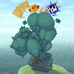 1boy 1girls 2d 2d_(artwork) 2d_artwork ass ass_bigger_than_head big_balls breasts breasts_bigger_than_head bricks crown curvy deep_penetration female fire_flower fucked_from_behind giant_mushroom giantess gigantic_penis green_hair green_skin huge_balls hyper hyper_ass hyper_balls hyper_breasts hyper_penetration hyper_penis hyper_stomach_bulge link looking_at_another looking_at_partner mario_(series) mario_kart mega_mushroom nintendo nude paizuri penetration penis pow_block princess princess_peach public public_nudity sex shaded shadow shorter_male small_but_hung star statue stomach_bulge stomach_bulge_paizuri super_mario_bros. tagme taller_female tasteofchoklit the_legend_of_zelda yellow_hair