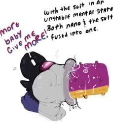 1girls 1monster :>= anteater_face assimilation blowjob blowjob_face bodysuit brainwashed brainwashing clothes_merging cock conversion dirty_talk dumplis_(artist) enemy_conversion fellatio forced_transformation hard_penis head_only helmet heroine horny horny_female hyper hyper_cock infection latex latex_bodysuit latex_transformation living_costume living_suit mask merged merging mindbreak monster monster_transformation nano_(dumplis) oral oral_only oral_sex penis possessed possession power_ranger power_rangers profile sentai super_sentai superhero superheroine take_over takeover tentacle thick_lips transformation