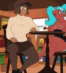 1futa 1girls ahe_gao ahegao_face ahoge animated balls ballsack beret big_breasts blue_hair breasts breasts_on_table bretta_(capydiem) brown_hair capy_diem chiyo1000nights coffee coffee_cup cum cum_under_clothes dangling_balls dangling_testicles dark-skinned_female ejaculating ejaculation ejaculation_under_clothes fingering fingering_penis futa_with_female futanari geministarsign hanging_balls hat huge_breasts large_breasts leggings longer_than_30_seconds masturbation masturbation_through_clothes masturbation_under_clothes molly_(capydiem) nipple_piercing on_phone opennsfwsp original panties public public_masturbation shieldshroud short_hair sound sweat sweatdrop sweater sweating tagme tease teasing testicles thick_thighs thighhighs thighs to tongue tongue_out turtleneck turtleneck_sweater twintails video
