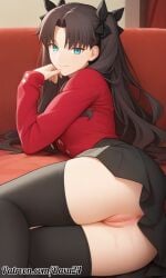 tohsaka rin from fate (series) by daxa