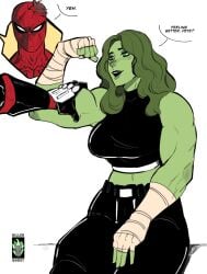 1boy 1boy1girl 1girls avengers big_ass big_breasts big_thighs bigger_female breasts curvaceous curvy curvy_figure digital_media_(artwork) female giantess green-skinned_female green_body green_skin height_difference hips hourglass_figure huge_ass huge_breasts huge_thighs hulk_(series) jennifer_walters killerghost large_ass large_breasts large_female large_thighs larger_female legs light-skinned_male light_skin lordkillerghost macro macro_female male male/female marvel marvel_comics mature mature_female mini_giantess muscular muscular_female peter_parker she-hulk shorter_male size_difference slim_waist smaller_male spider-man spider-man_(series) straight tall tall_female taller_female thick thick_hips thick_legs thick_thighs thighs voluptuous waist wide_hips wide_thighs