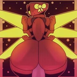 animated female ludicrousspeeds penis tagme ultrakill v2_(ultrakill) video yellow_wings