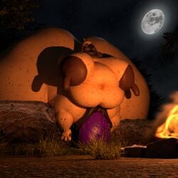 1:1 3d_(artwork) 3d_background absurd_res adri164 anthro areola ass bald big_breasts big_butt big_nipples big_vulva black_lips black_nose breasts brown_nipples campfire canid canine canis colored detailed detailed_background digital_drawing_(artwork) digital_media_(artwork) dildo domestic_dog elderly elderly_anthro elderly_female female genitals grass hairy hairy_body hairy_breasts hairy_legs hammerspace hammerspace_pussy hand_on_breast hi_res huge_breasts huge_butt huge_hips hyper hyper_butt hyper_dildo hyper_genitalia hyper_hips hyper_vulva light lighting lips log long_nipples mammal mary_mabuff mixed_media molosser moon morbidly_obese morbidly_obese_anthro morbidly_obese_female nipples nude obese obese_anthro obese_female outside overweight overweight_anthro overweight_female penetration plant pug ridiculous_fit sex_toy shaded sitting sitting_on_log small_molosser solo tan_body tan_skin thick_thighs toy_dog vulva wide_hips wilderness wood