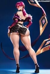 ai_generated big_ass charlychad007 evelynn high_heels k/da_evelynn k/da_series league_of_legends thick_thighs wide_hips