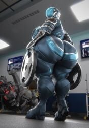 big_ass big_breasts breasts bubble_butt female huge_ass huge_breasts mag_(warframe) qzk_forte tagme thick_thighs warframe wide_hips