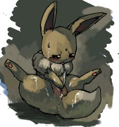 after_sex blush canine cum cum_in_pussy cum_inside cum_on_face cum_on_leg cum_on_tail eevee eeveelution female feral halsione mammal nintendo pokemon pokemon_(species) pussy pussy_juice solo spread_legs spreading video_games