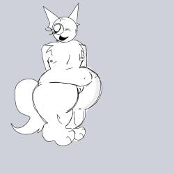 animal_humanoid cat_ears fur fur_thick_thighs furry humanoid_pussy incredibox_mod normal_version_idk only_female small_breasts sprunki tail thick thick_ass thick_legs vagina wenda wenda_(sprunki) white_cat white_fur white_skin