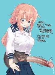 1futa bandage_on_face big_breasts big_penis breasts clothed clothing dark_penis darkened_genitalia english_text erect_penis erection futa_only futanari hard_on huge_cock human inconvenient_penis komaro-chan large_penis light-skinned_futanari light_skin long_penis mostly_clothed panzermeido peach_colored_hair penis penis_out penis_ripping_clothes penis_tearing_clothes precum precum_drip ripped_clothing ripped_pantyhose secunduspublius seitokai_nimo_anawa_aru! skirt_down solo standing tagme text throbbing_penis torn_clothes torn_pantyhose uncensored veiny_penis wardrobe_malfunction