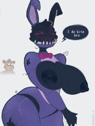 animatronic female female_only five_nights_at_freddy's five_nights_at_freddy's_2 large_breasts mrdexxxs purple_fur tagme withered_bonnie